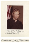 Sandra Day OConnor Signed Presentation Photo